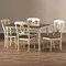 Baxton Studio Napoleon Buttermilk and "Cherry" Brown Finishing Wood 5-PC Dining Set 126-6943-6944 - alternate 5